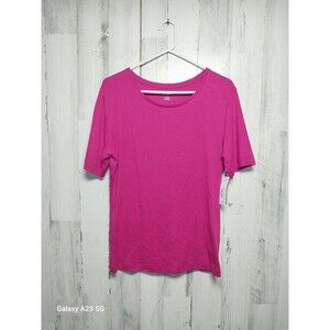 Worthington Women Pink Short Sleeve Top XXL
